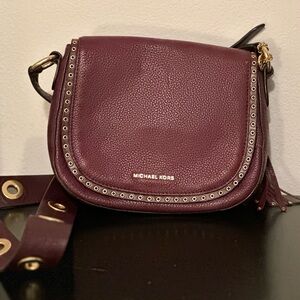 Michael Kors, Purple, Fringe Tassel Bag, Gold Accents, EXCELLENT CONDITION
